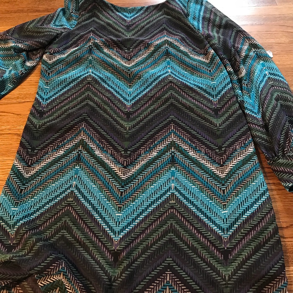 Long sleeve chevron dress